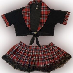 Schoolgirl lingerie costume